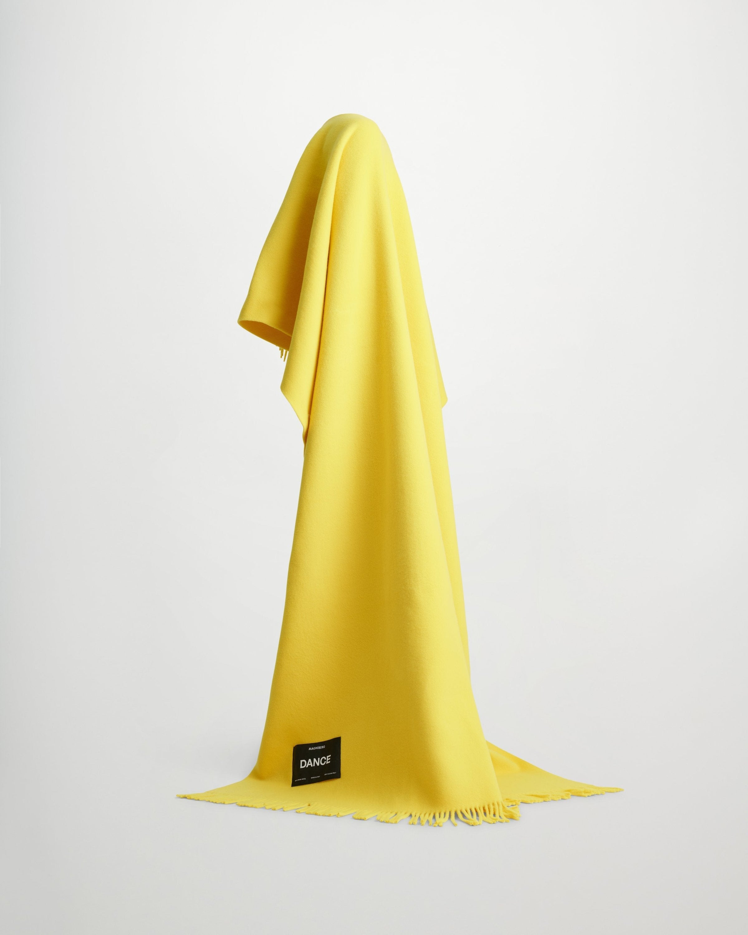 Bold blanket | Surf yellow Virgin wool